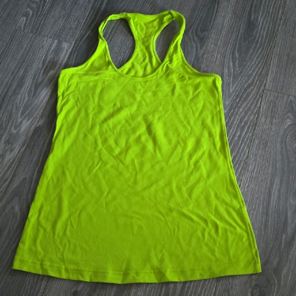 Lululemon Athletica Neon Green Tank Top